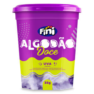 Algod&atilde;o Doce Uva 35g - Fini