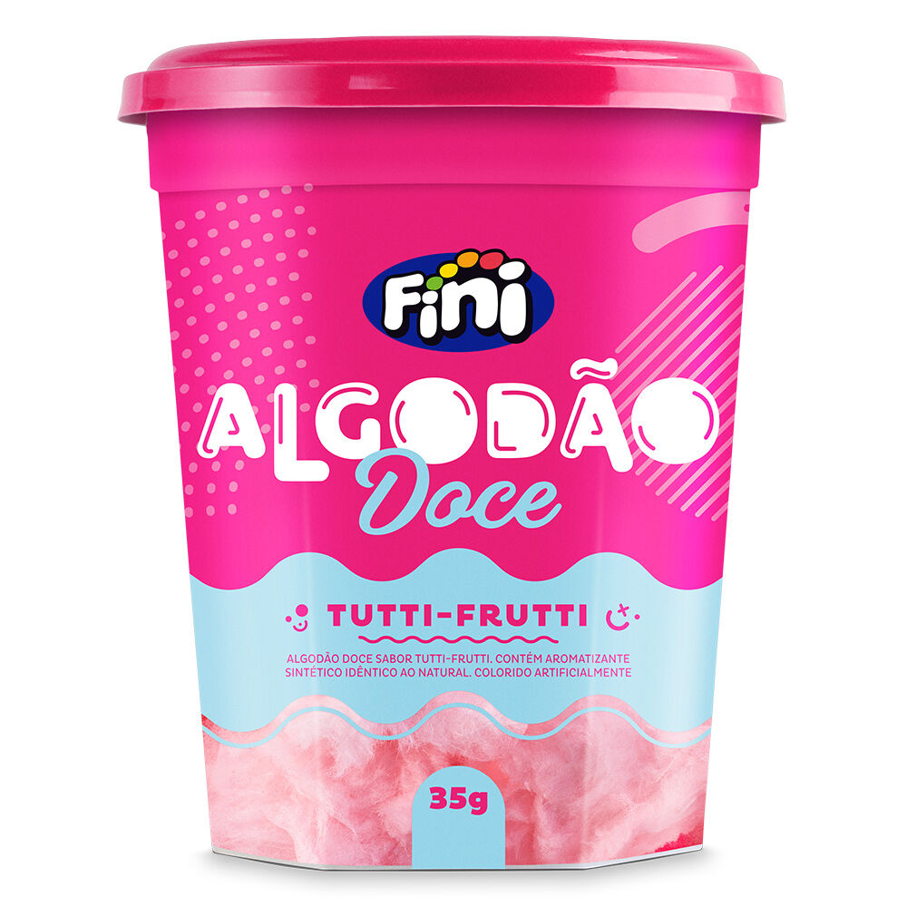 Algod&atilde;o Doce Tutti Frutti 35g - Fini