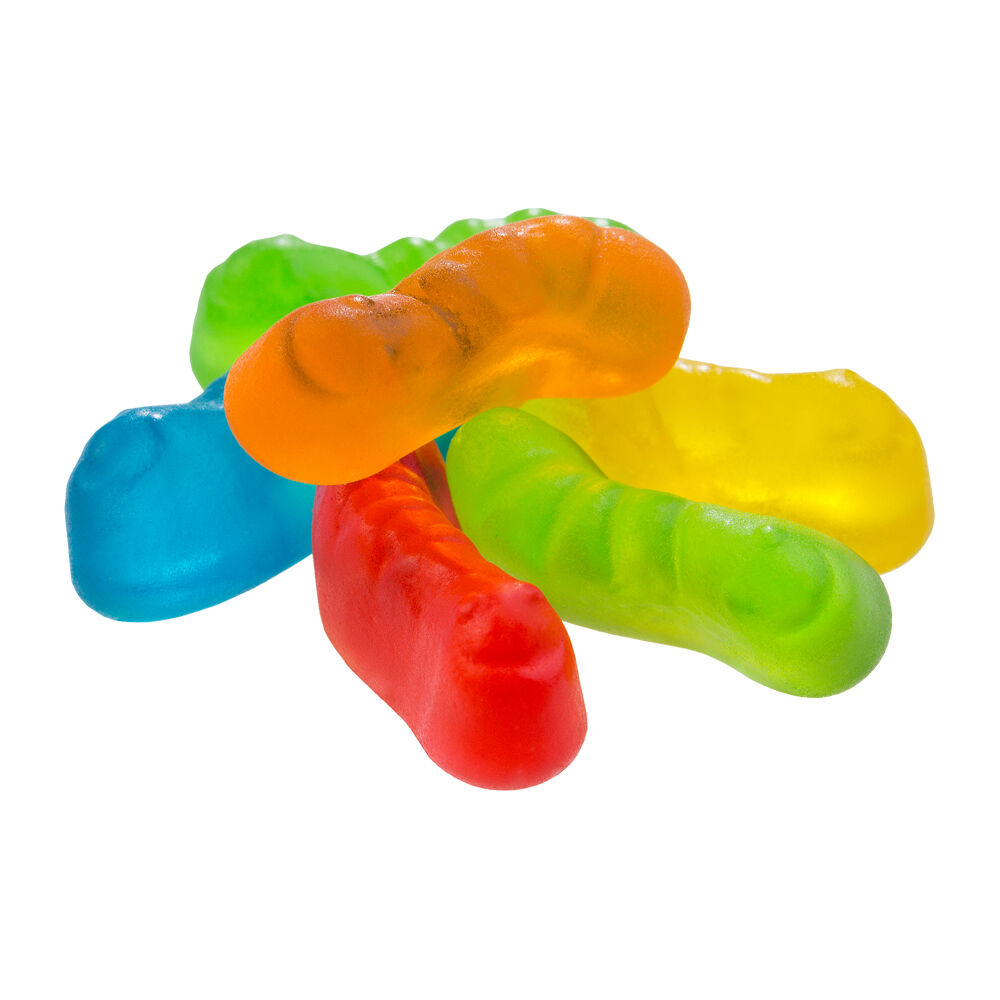Bala de Gelatina Mini Minhocas Fini 