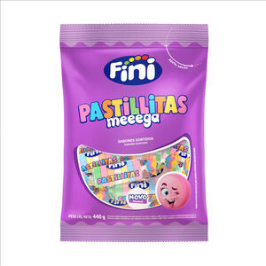 Pastillitas Mega Frutas Sortidas 440g - Fini