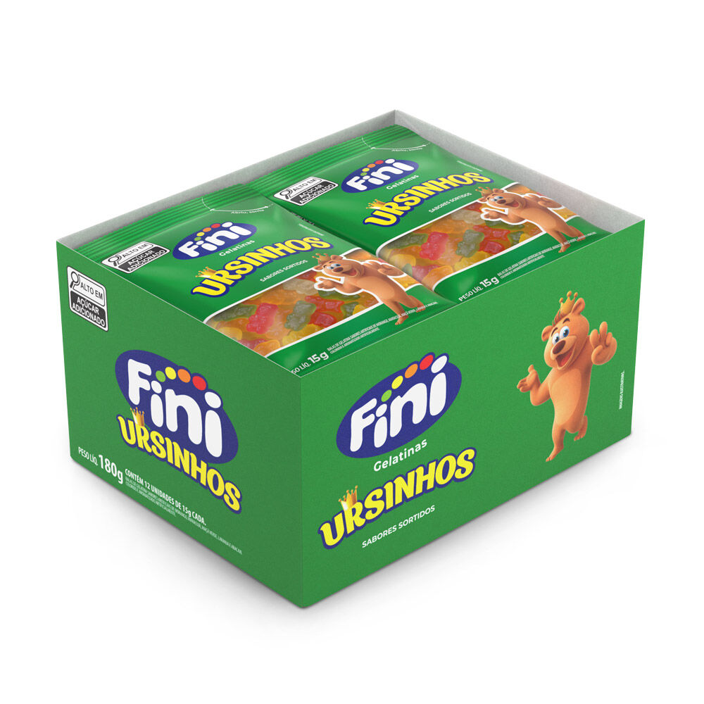 Mini Ursinhos Fini Caixa com 12 Unidades