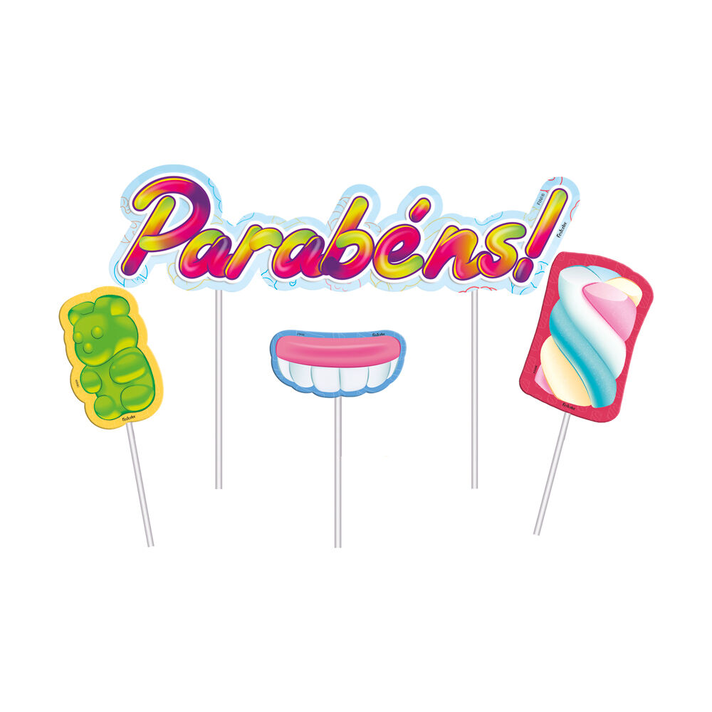 Topper para bolo Festa Fini