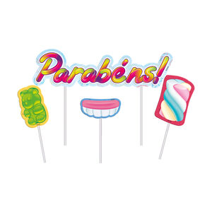 Topper para bolo Festa Fini