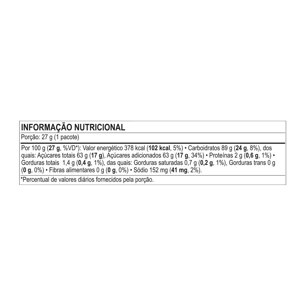 Tabela Nutricional Fini Tubes Gigante Boo