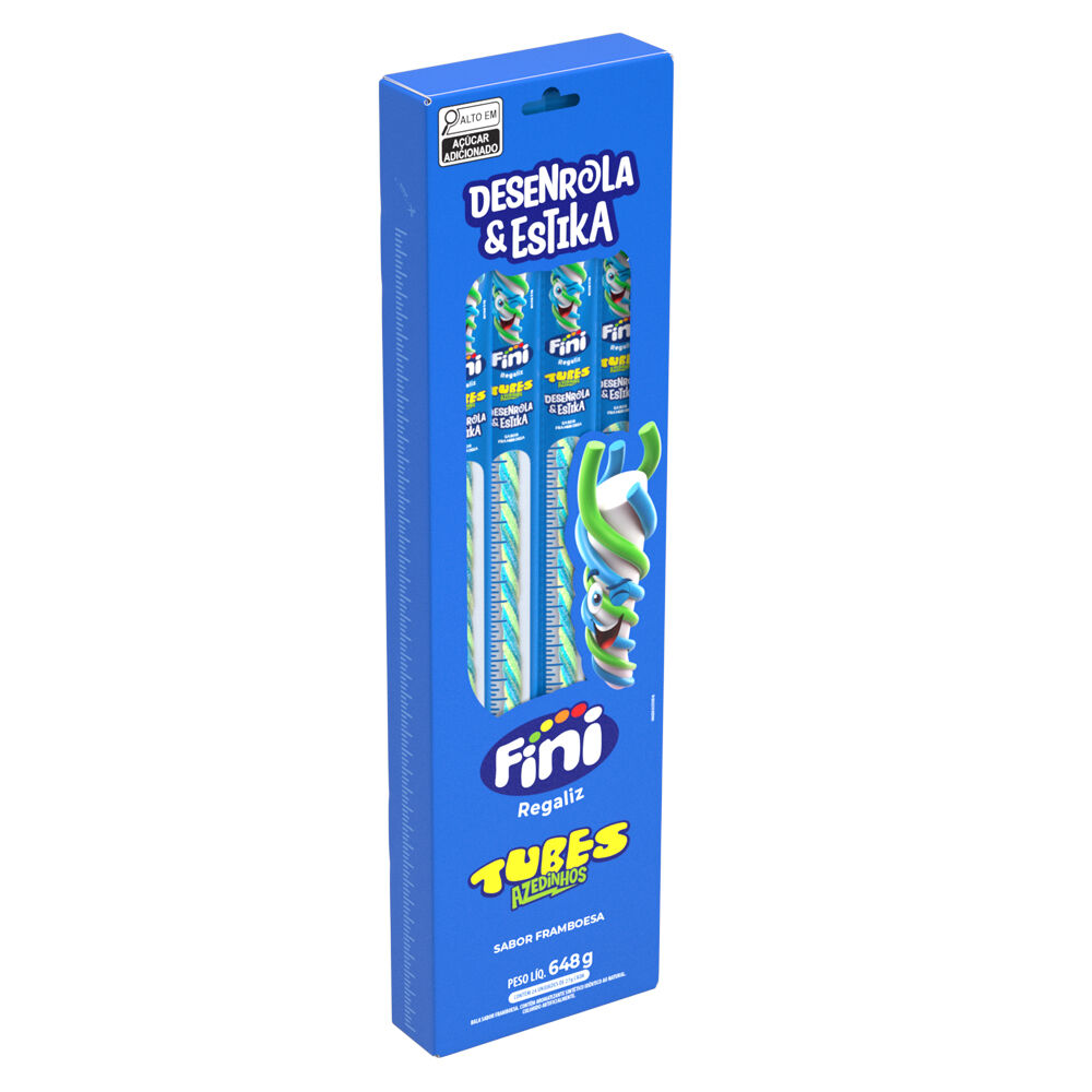 Fini Tubes Framboesa Azedinha Caixa 24 Unidades de 27g