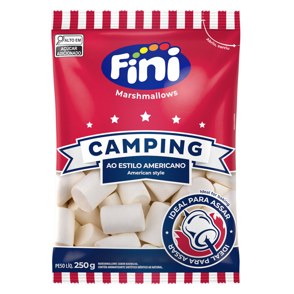 Pacote de Marshmallow Camping Fini 250g