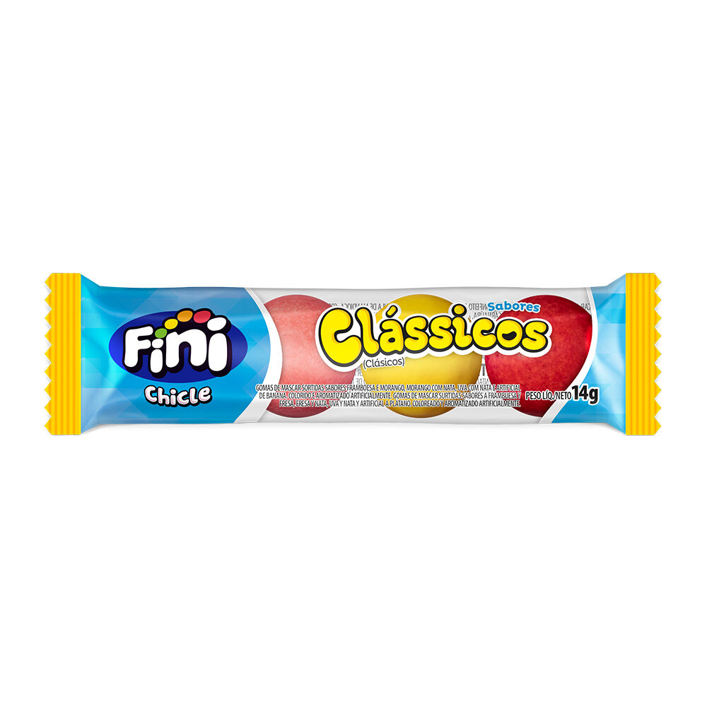 Pacote Chiclete Fini Cl&aacute;ssicos 14g