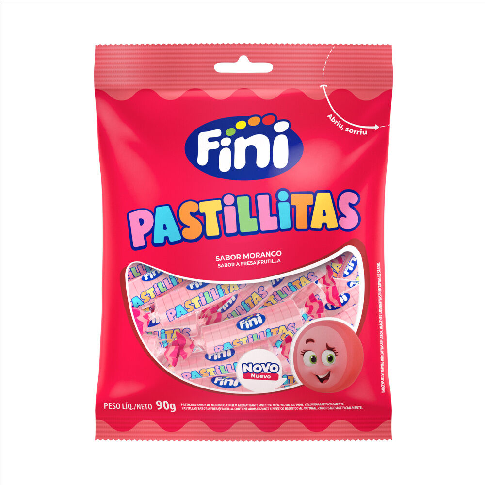Pastillitas Morango 90g - Fini