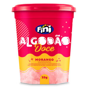 Algod&atilde;o Doce Morango 35g - Fini