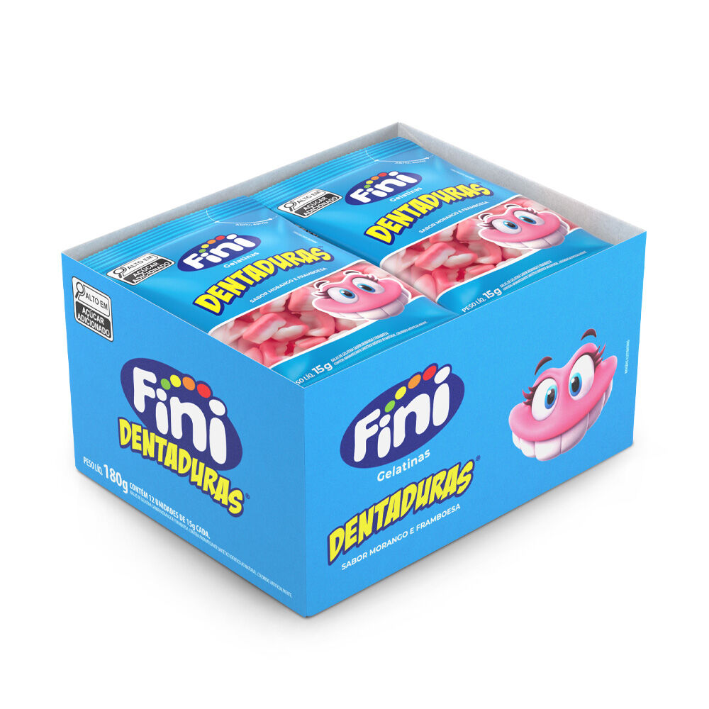 Fini Mini Dentaduras Caixa com 12 Unidades de 15g