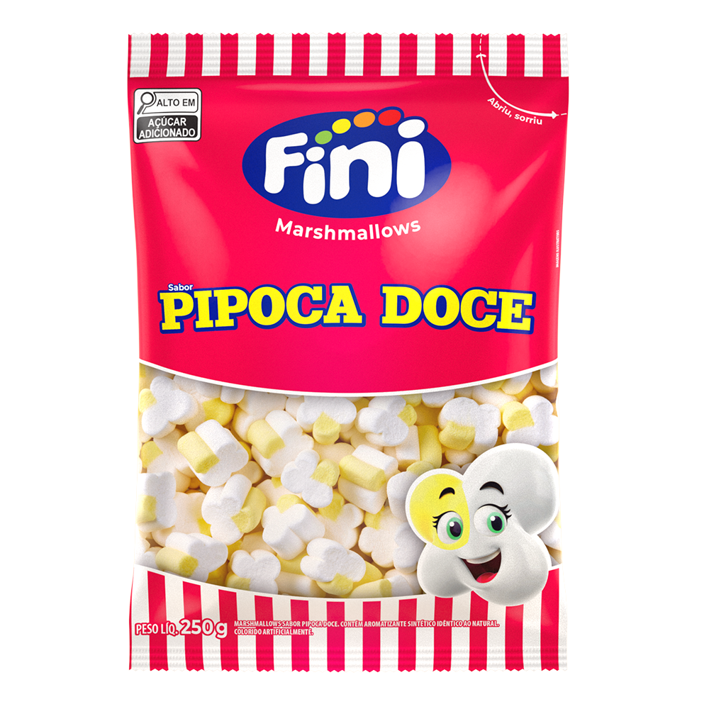 Pacote Marshmallow Pipoca Doce Fini 250g