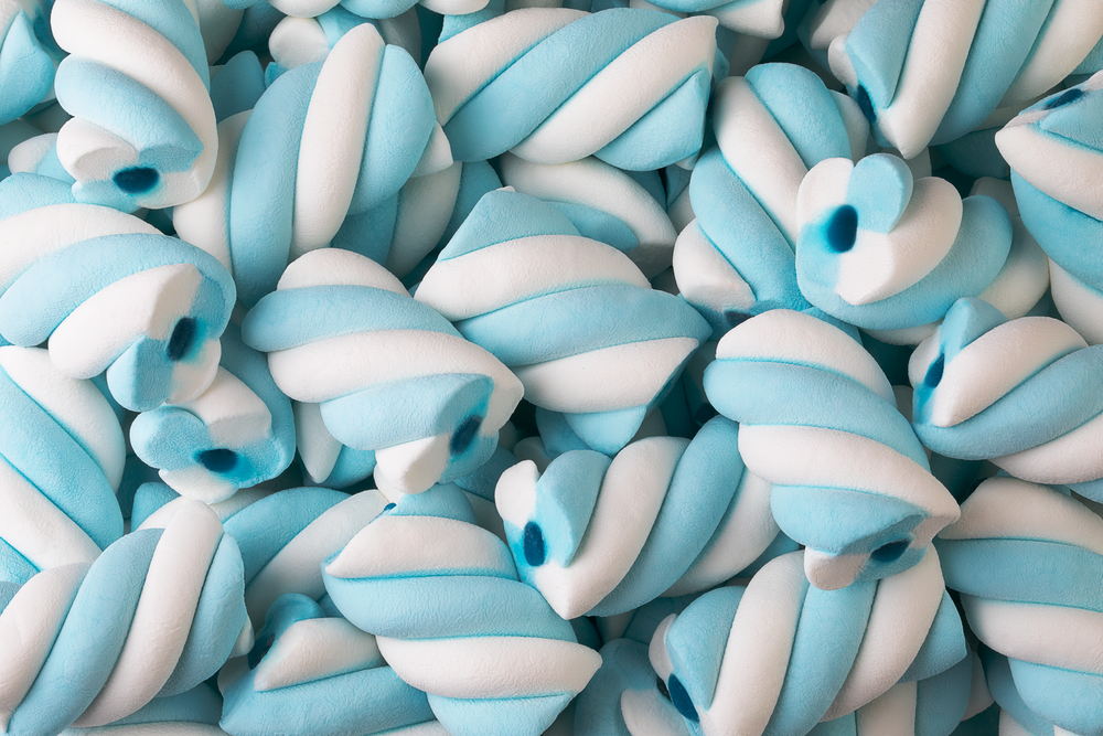 Marshmallow Marsh Tor&ccedil;&atilde;o Azul Recheado