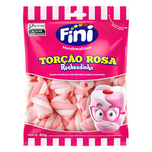 Marsh. Tor&ccedil;&atilde;o Rosa Recheadinho 80g - Fini