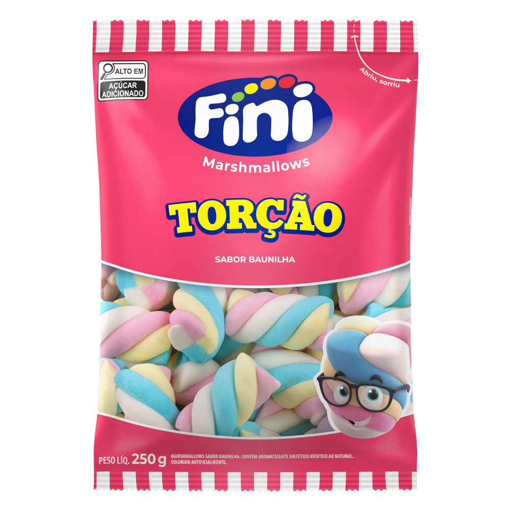 Pacote Fini Marshmallow Marsh Tor&ccedil;&atilde;o 250g