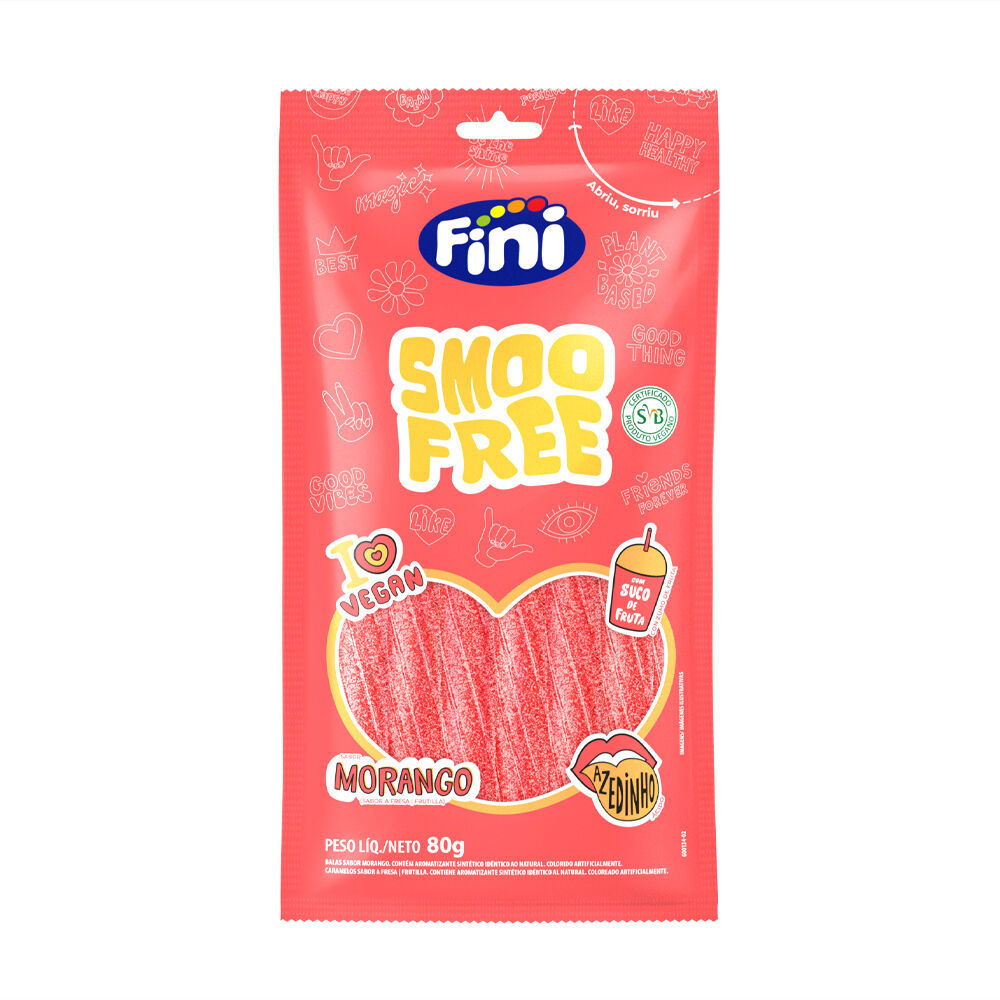 Smoofree Tubes Morango C&iacute;trico 80g - Fini