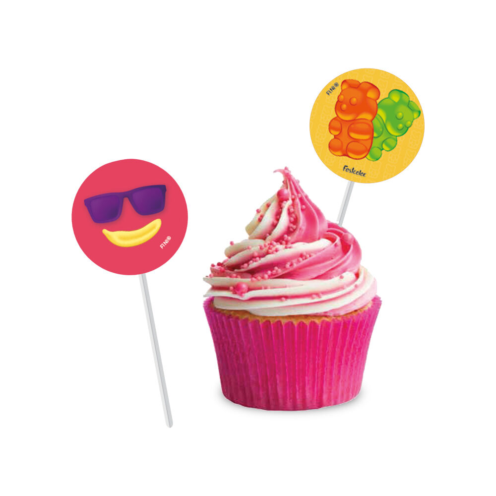 Bandeirinha para docinhos Festa Fini
