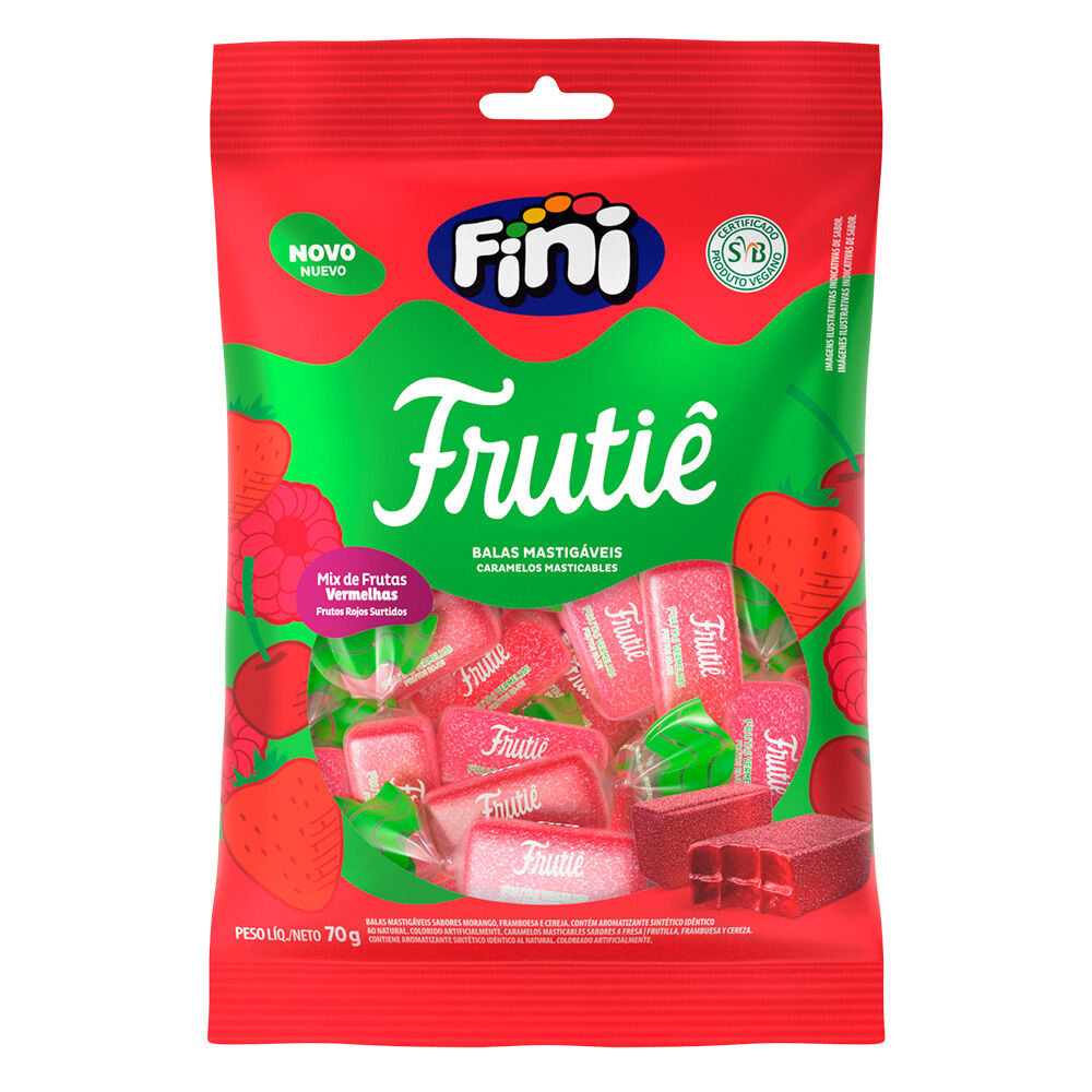 Fruti&ecirc; Frutas Vermelhas 70g - Fini