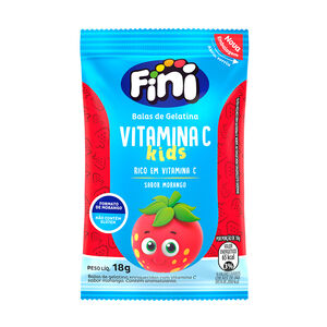 Vitamina C Morango kids 18g - Fini