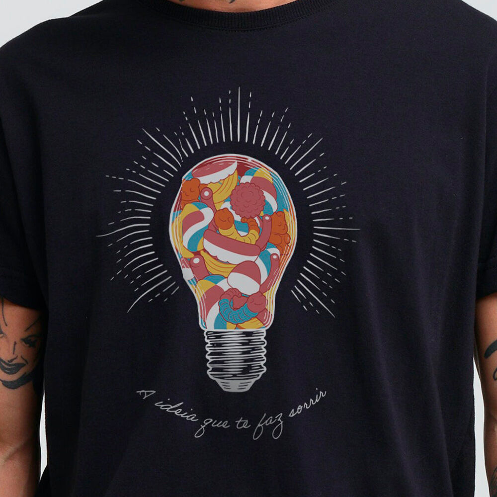 Camiseta Masculina Doce Ideia Fini - Tamanho GG