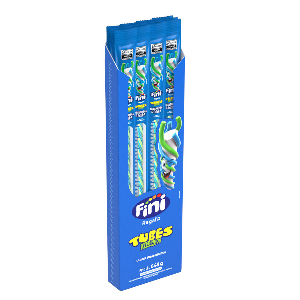 Fini Tubes Framboesa Azedinha Caixa 24 Unidades de 27g