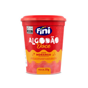 Algod&atilde;o Doce Morango 35g - Fini