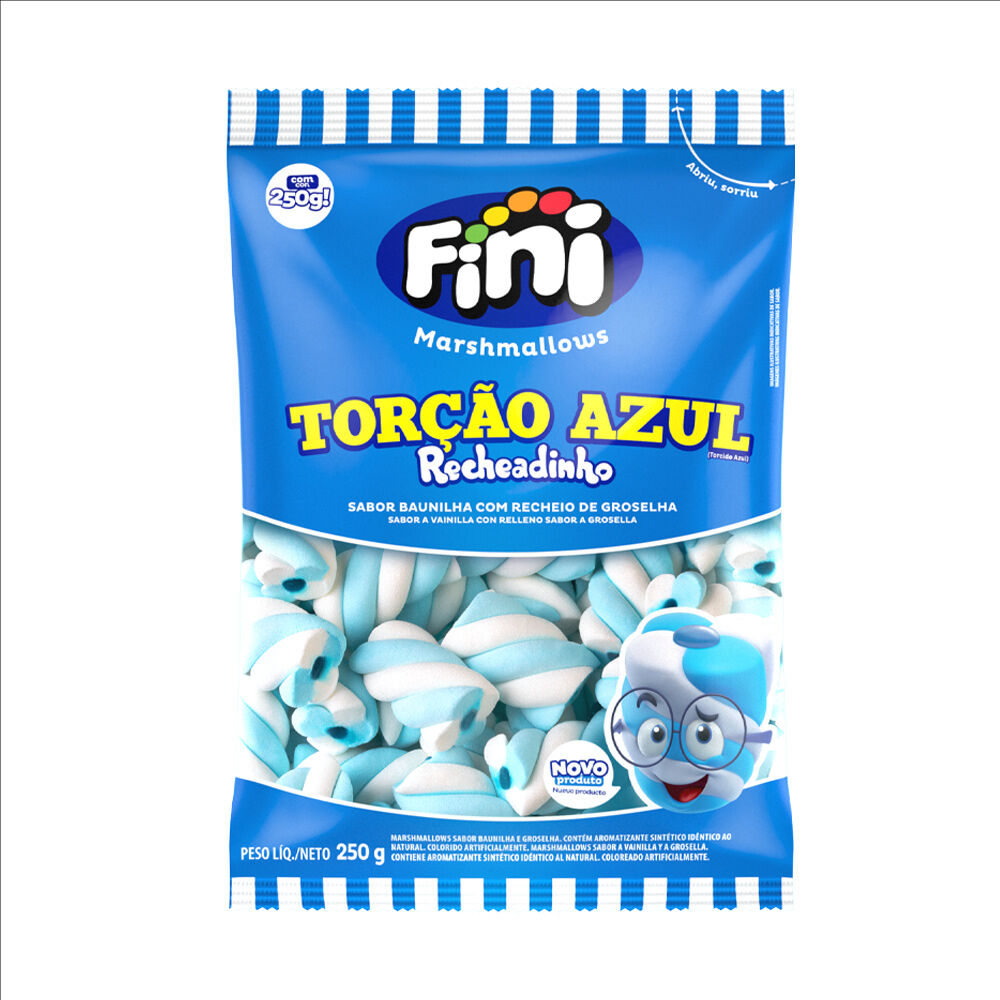 Marsh. Recheadinho Tor&ccedil;&atilde;o Azul 250g - Fini