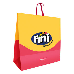 Sacola de papel presente&aacute;vel Fini - Grande