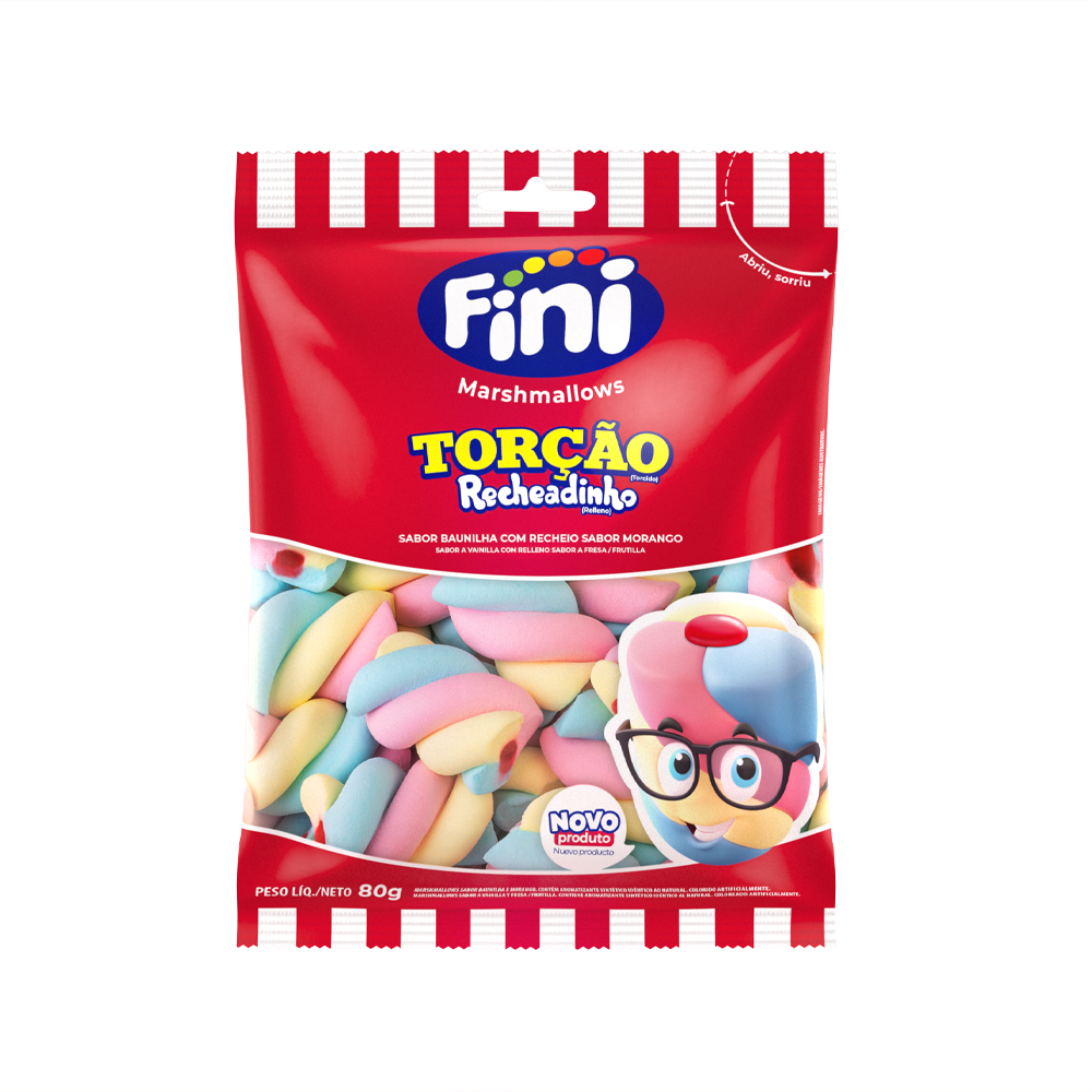 Marsh. Tor&ccedil;&atilde;o Recheadinho 80g - Fini