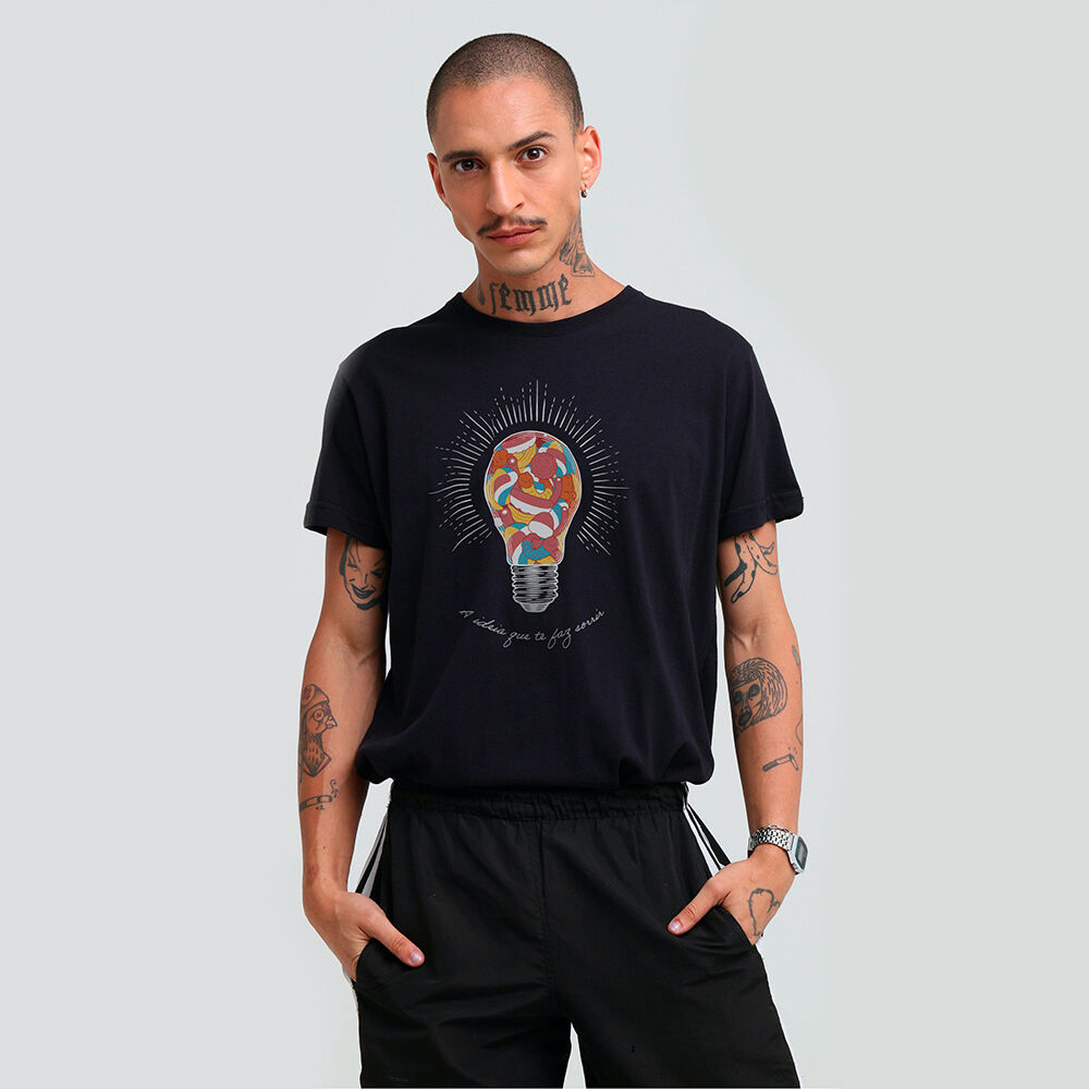 Camiseta Masculina Doce Ideia Fini - Tamanho GG