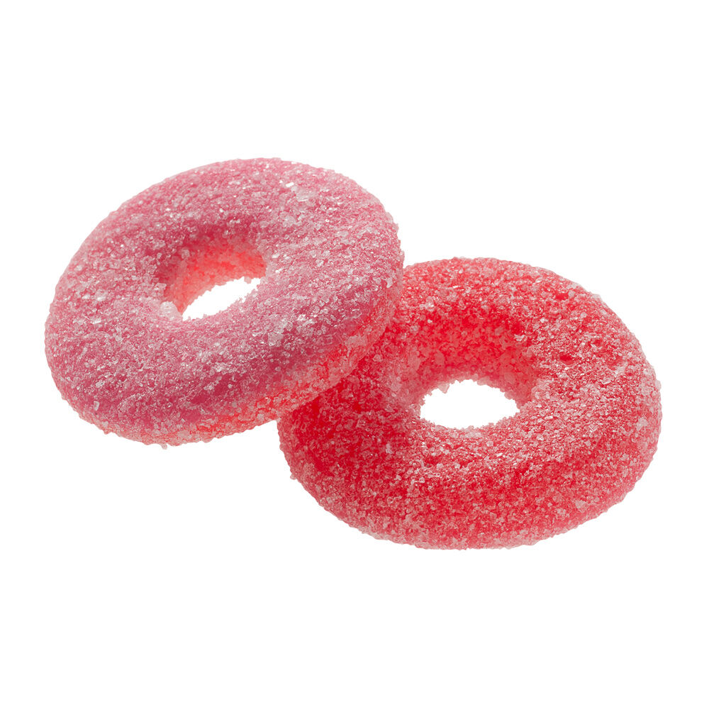 Bala de gelatina Fini Aros de Morango Azedinho