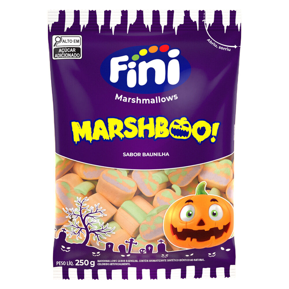 Pacote Fini Marshmallow MarshBOO 250g Baunilha