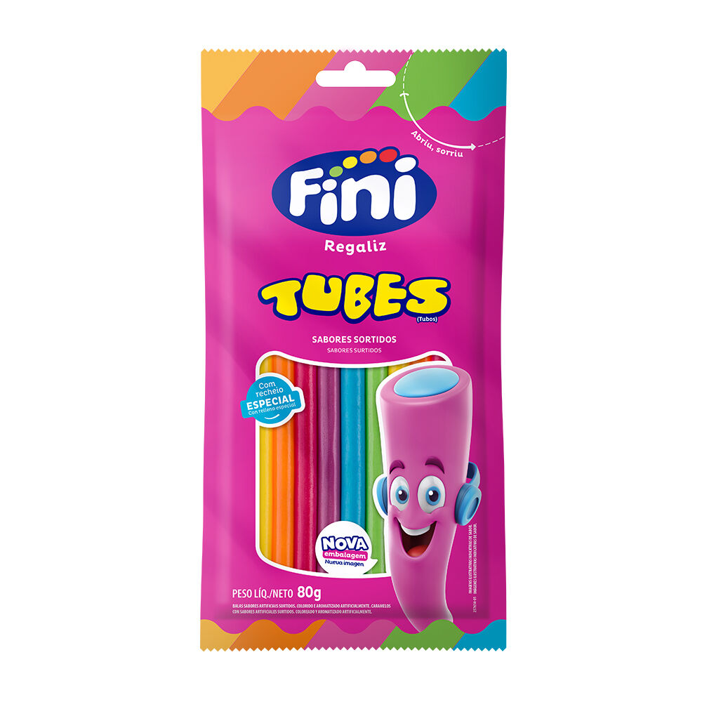 Tubes arco-&iacute;ris 80g - Fini