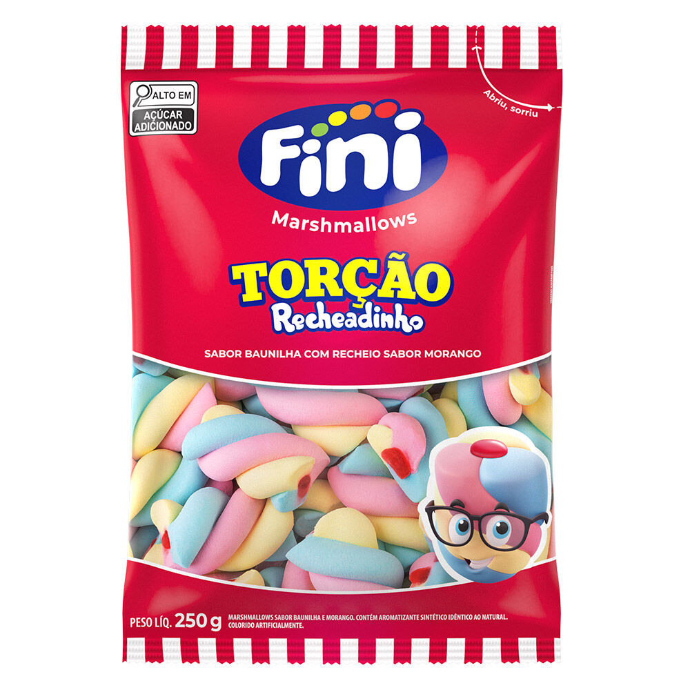 Pacote Fini Marshmallow Marsh Tor&ccedil;&atilde;o Recheado 250g
