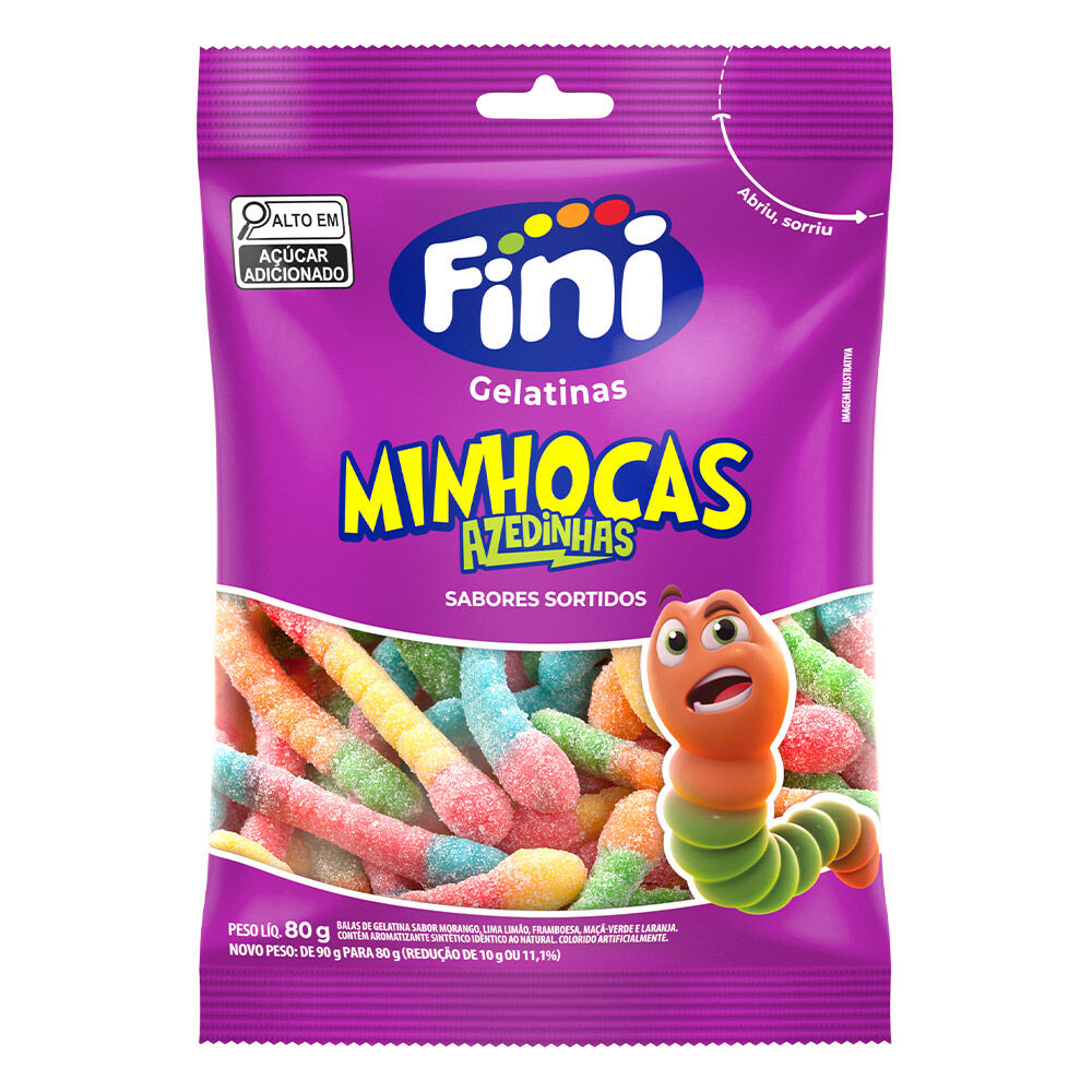Pacote Minhocas Fini 80g