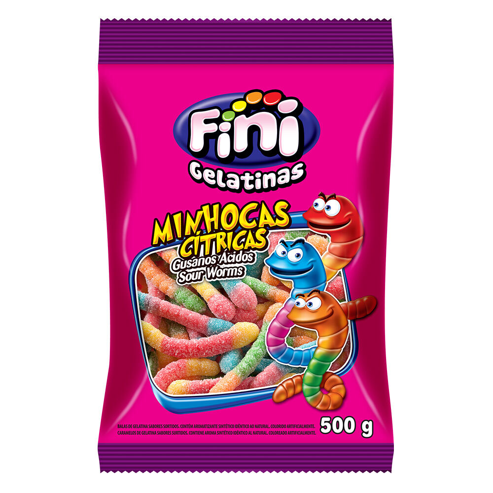 Minhocas Azedinhas 500g - Fini