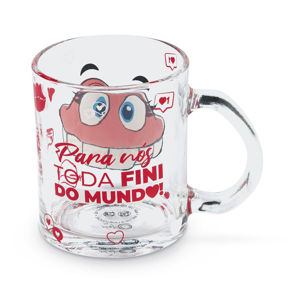 Caneca de vidro Dentadura Fini