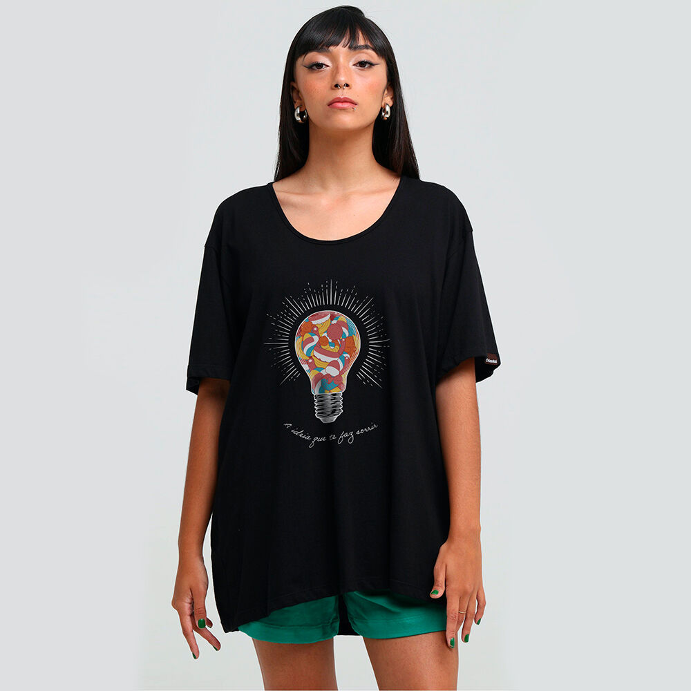 Camiseta Feminina Doce Ideia Fini - Tamanho GG