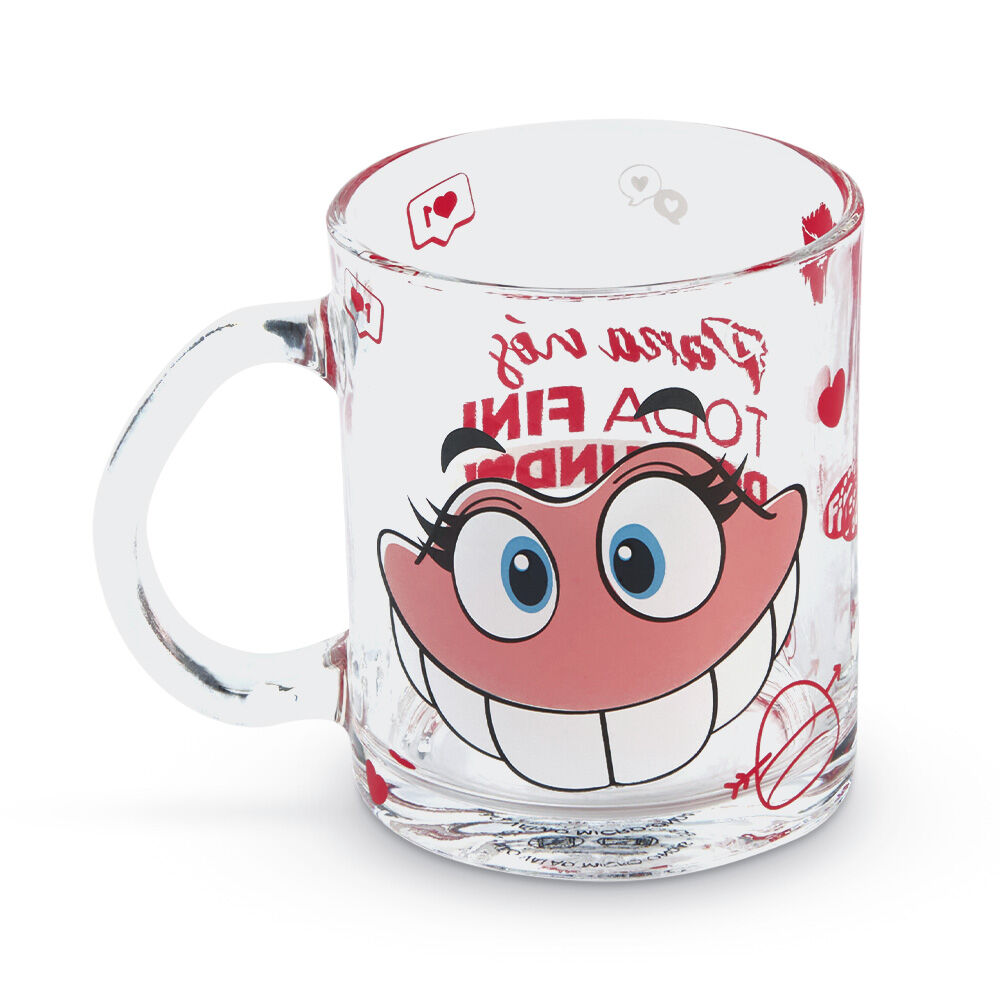 Caneca de vidro Dentadura Fini